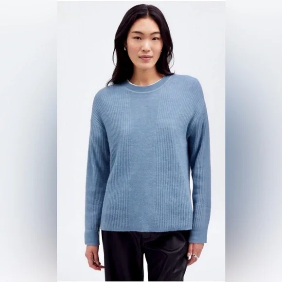 Madewell Ribbed Alpaca-Blend Crewneck Sweater - Picture 1 of 9